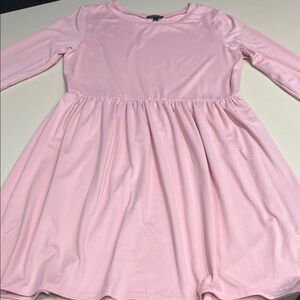 Pink Long Sleeve Dress Junior Large